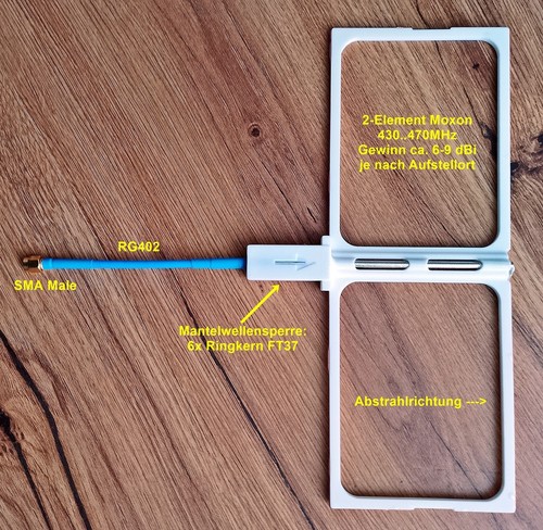 Antenna moxon per 70cm - 2,